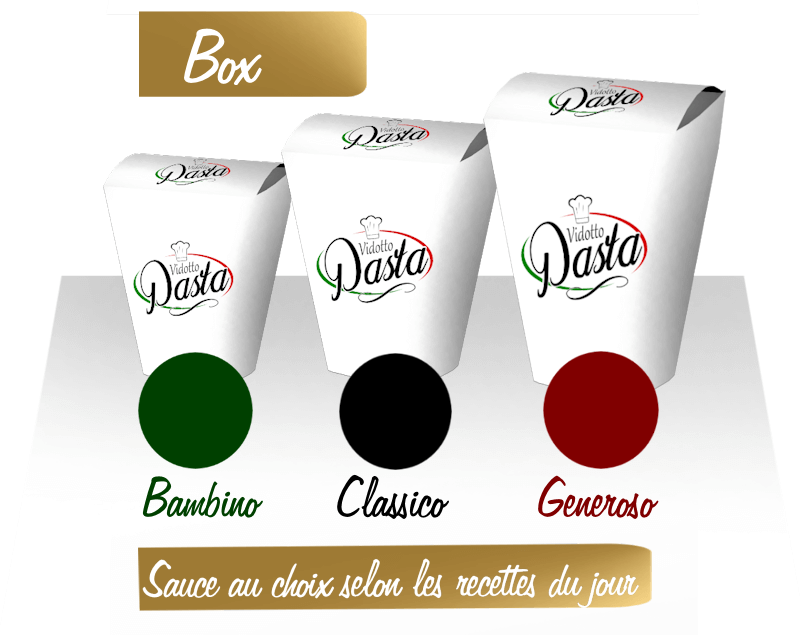 les box de pâtes fraîches du restaurant vidotto pasta à cornebarrieu